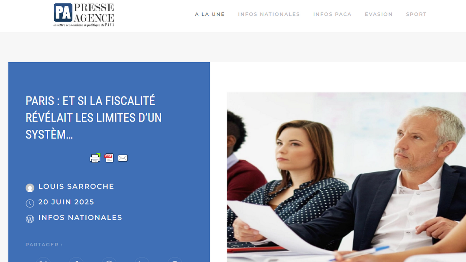 Presse Agence - Et si la fiscalité révélait les limites d'un système entrepreneurial mal préparé