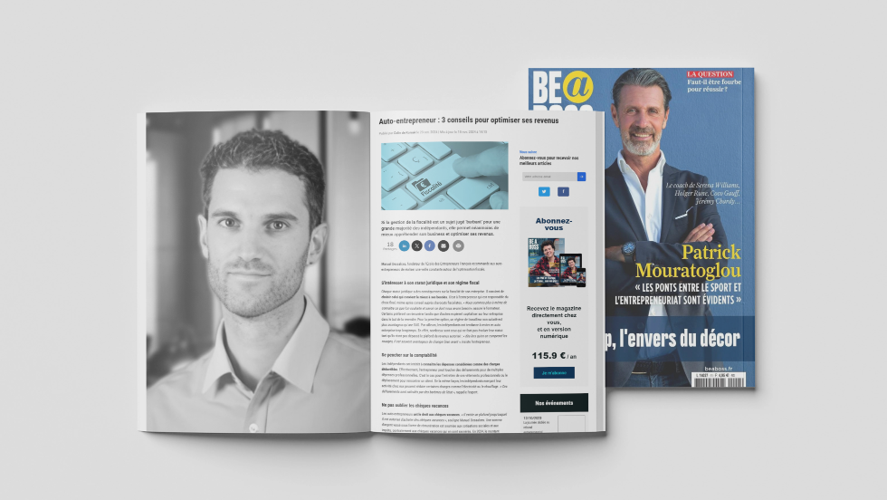 Be a Boss - Auto-entrepreneur : 3 conseils pour optimiser ses revenus